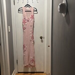 LOVESHACKFANCY shelburne crochet maxi dress